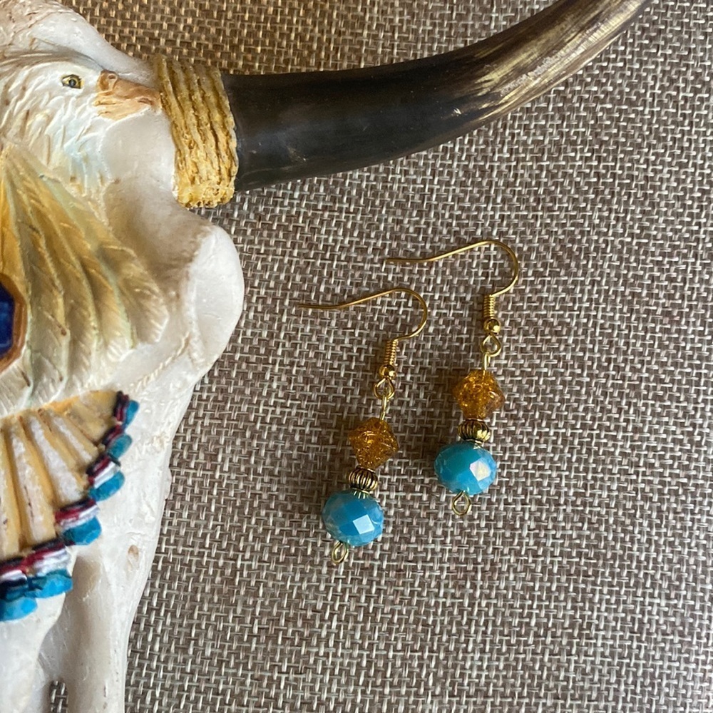 Southwestern Beaded Earrings - Handmade by Me